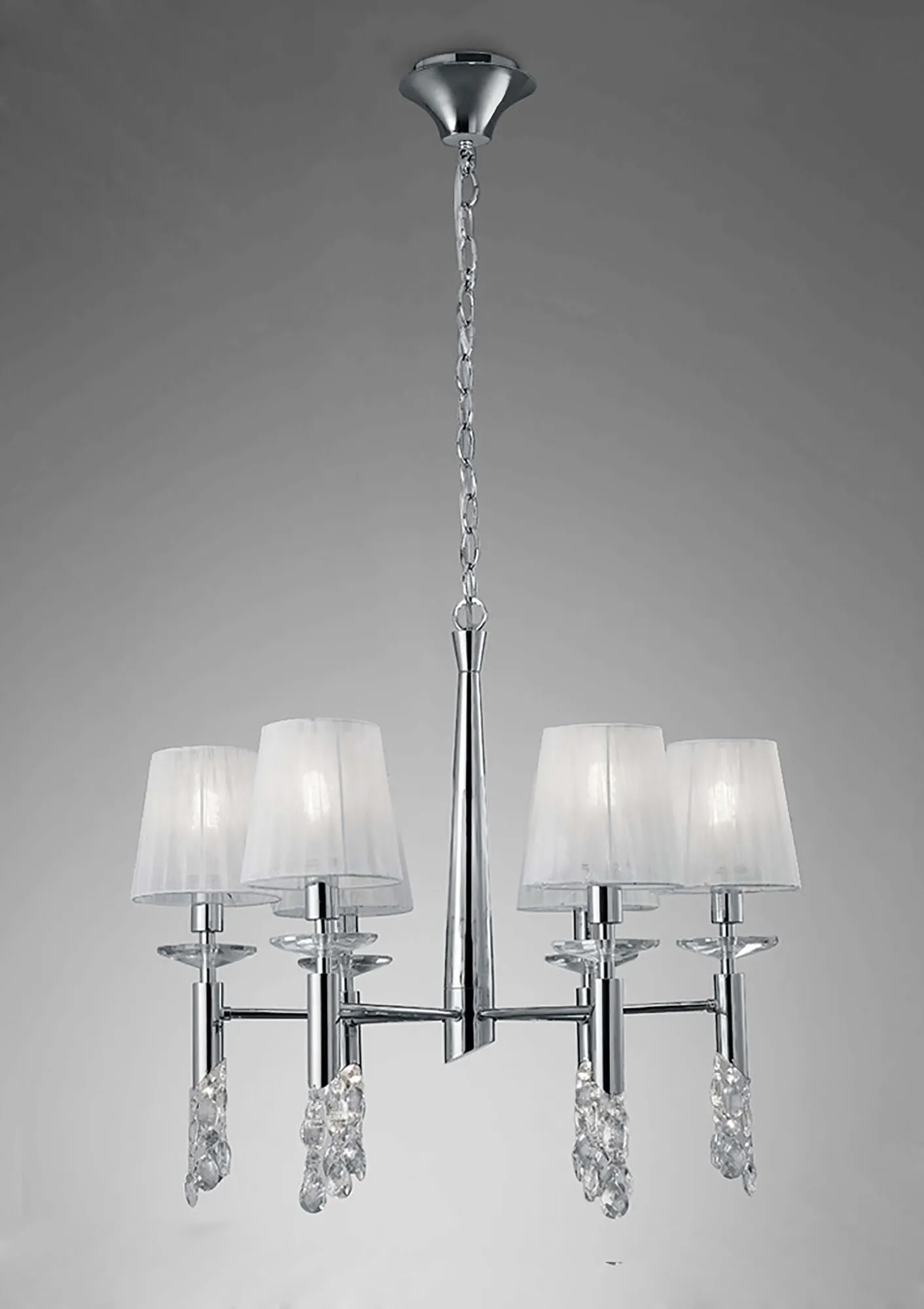 Tiffany Polished Chrome Crystal Ceiling Lights Mantra Shaded Crystal Fittings Tiffany Polished Chrome Crystal Ceiling Lights Mantra Shaded Crystal Fittings
